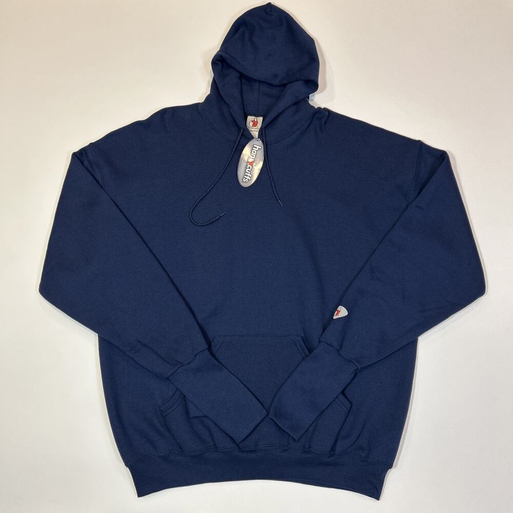 Handcuffs Mens XXL Hoodie Thumb Hole Sleeves Y2K Streetwear NWT Navy